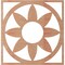Ekena Millwork Blume Wood Fretwork Pierced Ceiling Medallion, Cherry, 28"OD x 9 3/4"ID x 3/8"T CMWP28X28X0375BLCH - alternate 2